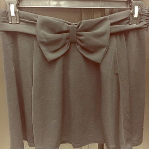 H&M Bow Flowy Mini Skirt